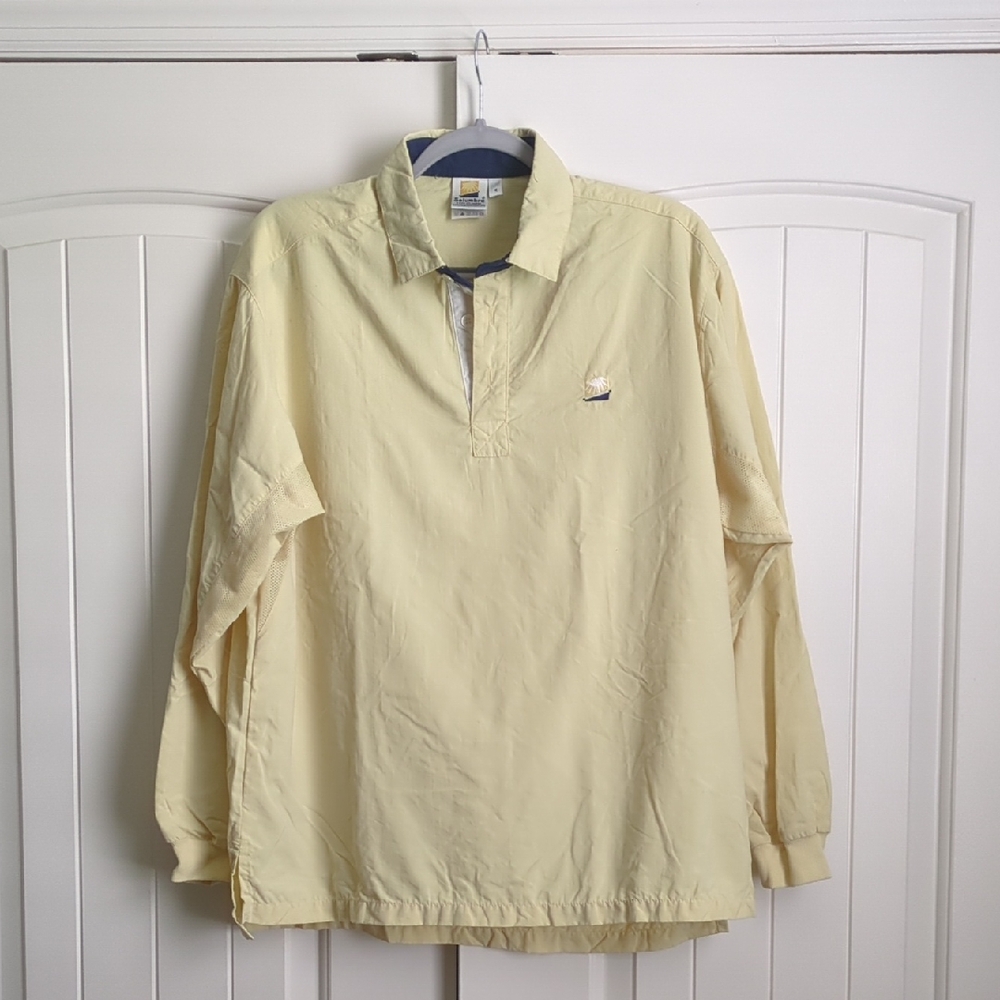 Solumbra Sun Protection Long Sleeve Yellow Polo